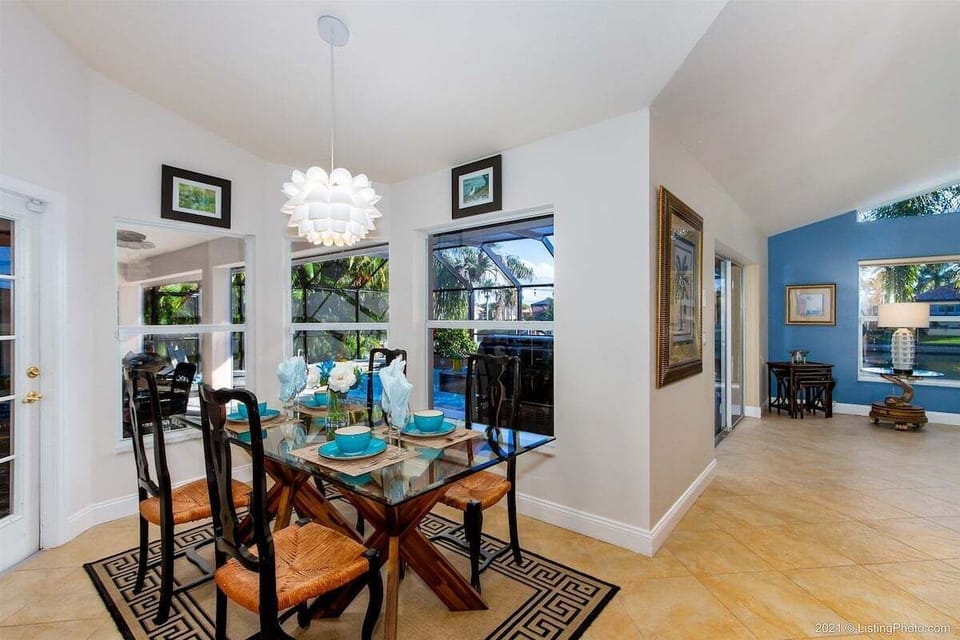Dining Nook with Views of the Pool
