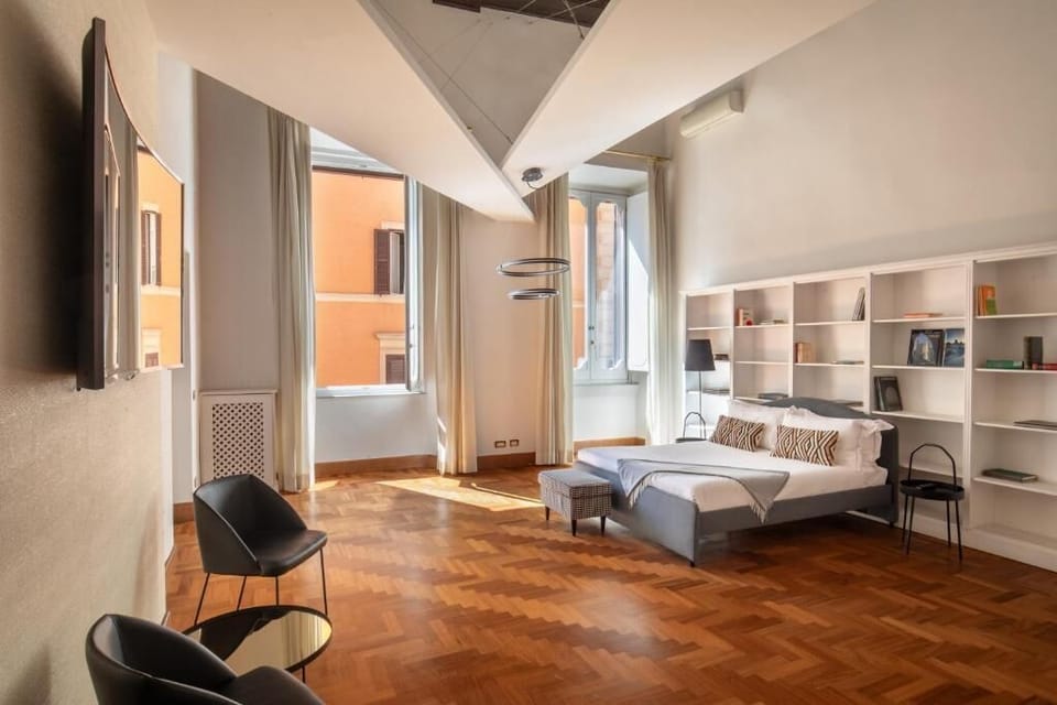 Apartment, 2 Bedrooms, Annex Building (Via di Campo Marzio 24) | Premium bedding, minibar, in-room safe, desk