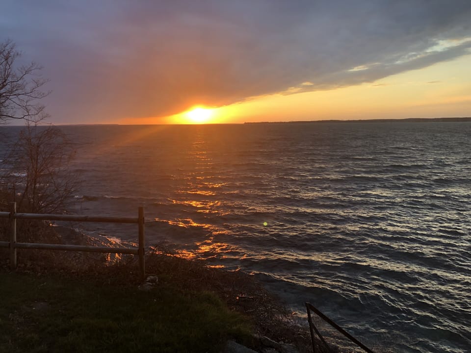 Sunset off the deck