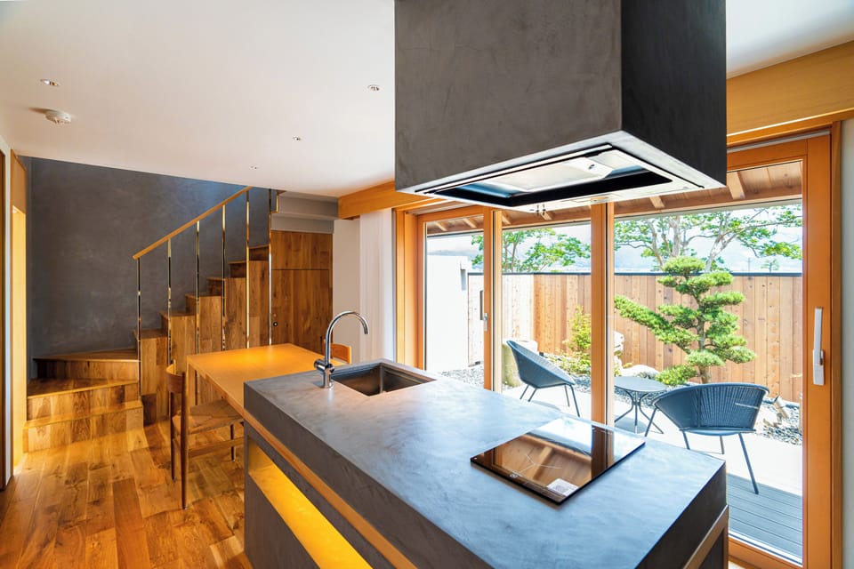 Luxury Room, Non Smoking, Bathtub (With wooden deck terrace 90m²) | Private kitchen | Fridge
