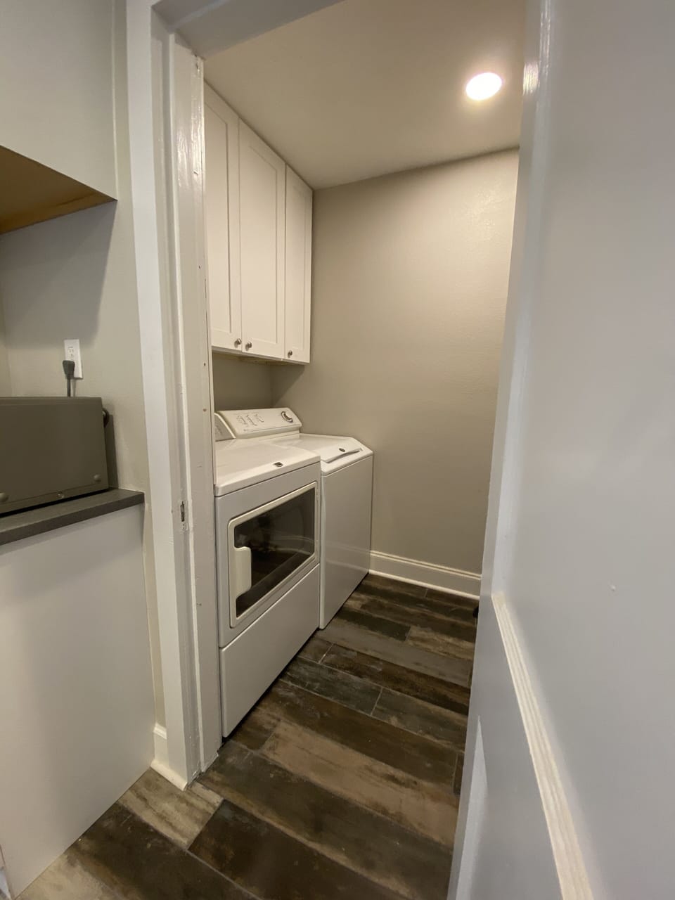 Washer and dryer available.