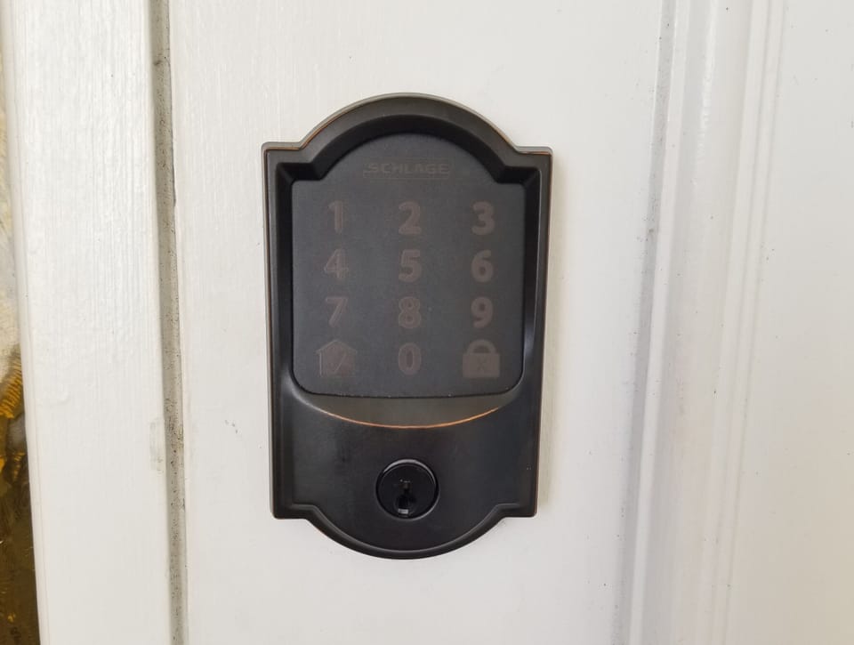 Smart Lock on Condo Door