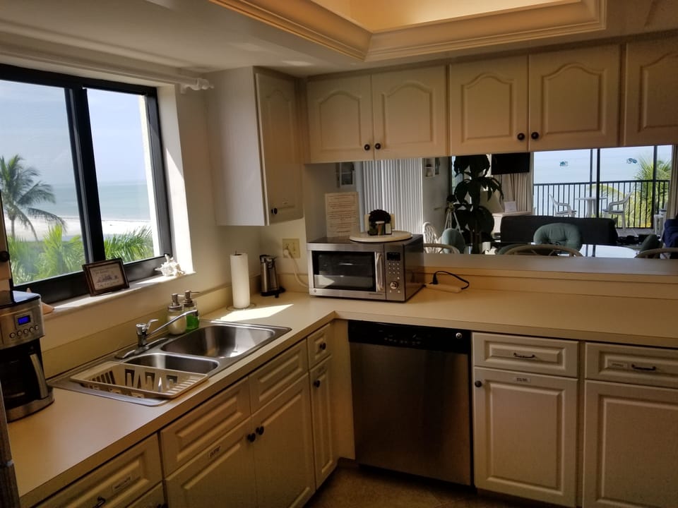 Kitchen view toward Naples
