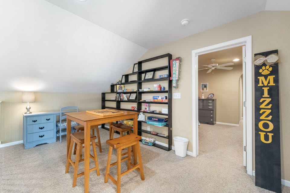 Loft with game table