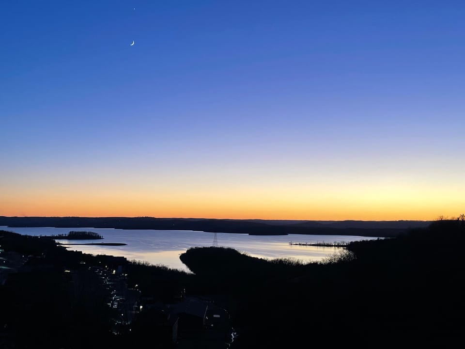 The perfect evening view!