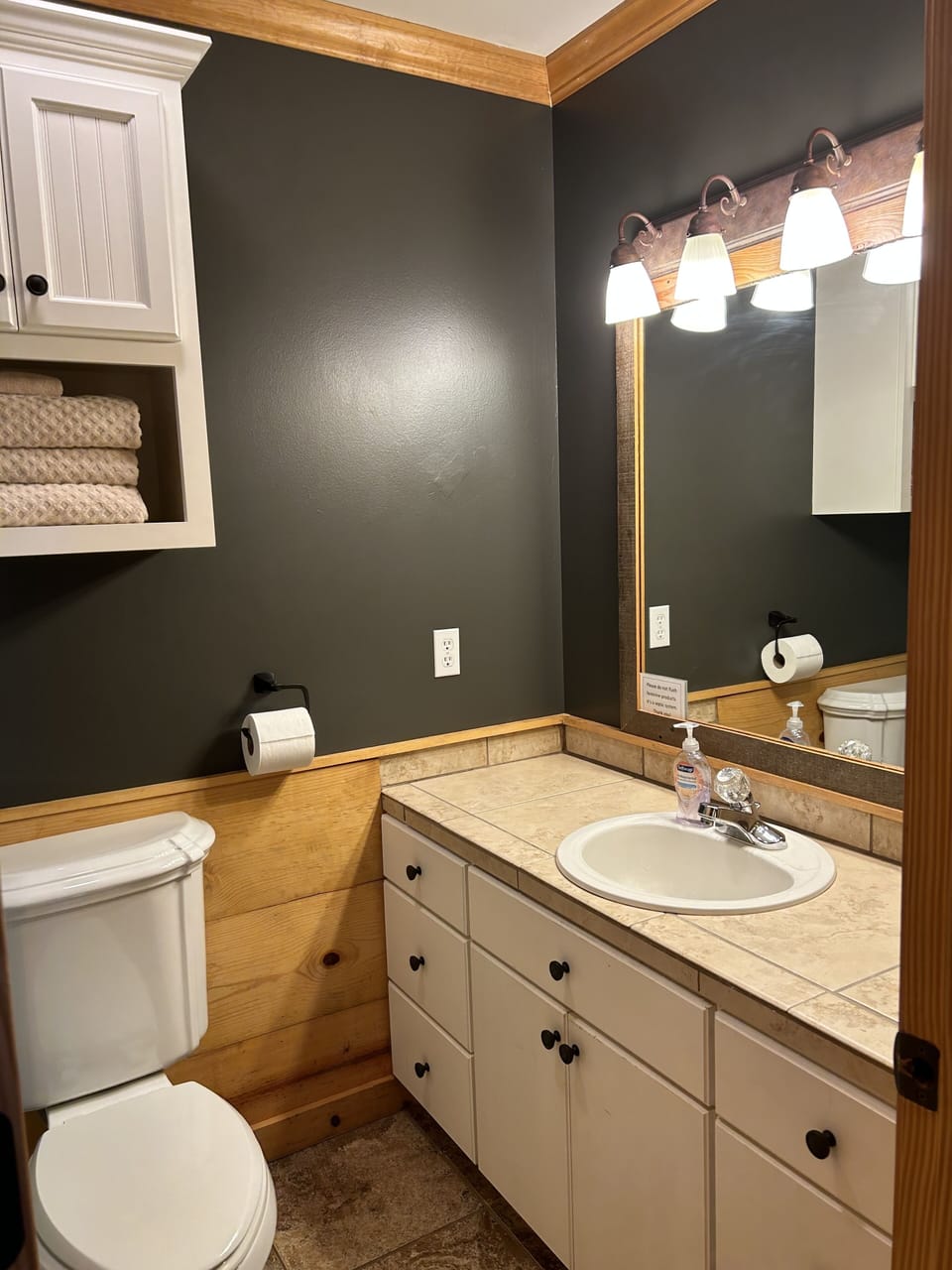 Hallway bathroom