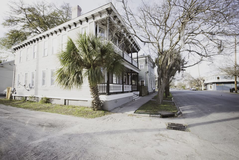 This historic home is just two blocks from the iconic Forsyth Park.