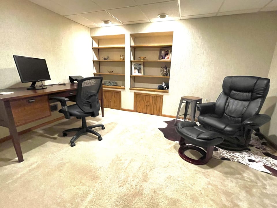 Private office in basement