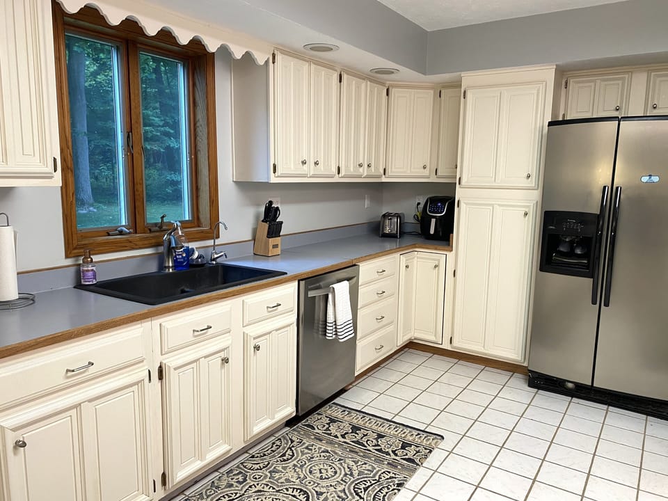 Fully stocked kitchen 