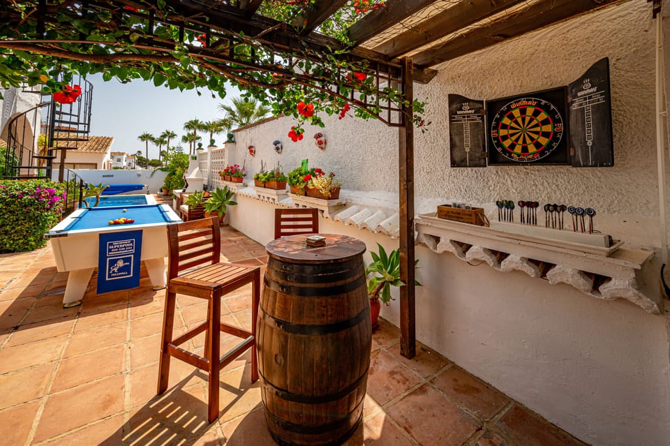 Dart board / games area