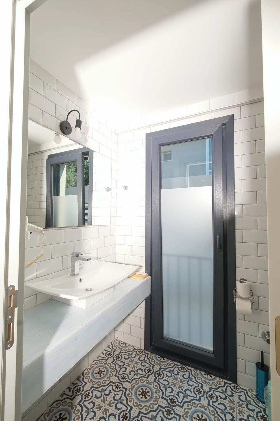 Double Room, Pool View, With Balcony, Mimoza | Bathroom | Shower, rainfall showerhead, free toiletries, hair dryer