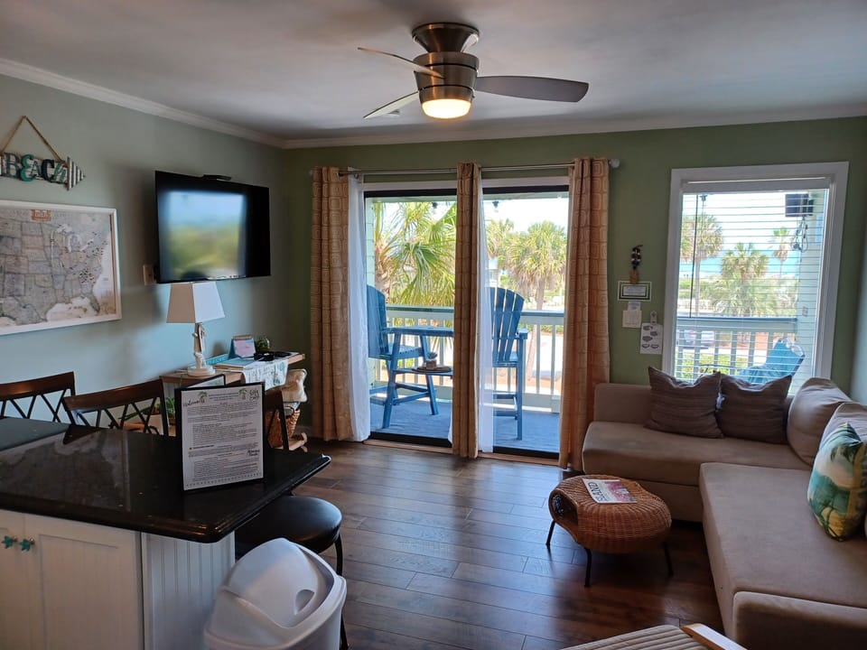 Living Room with Roku Smart TV