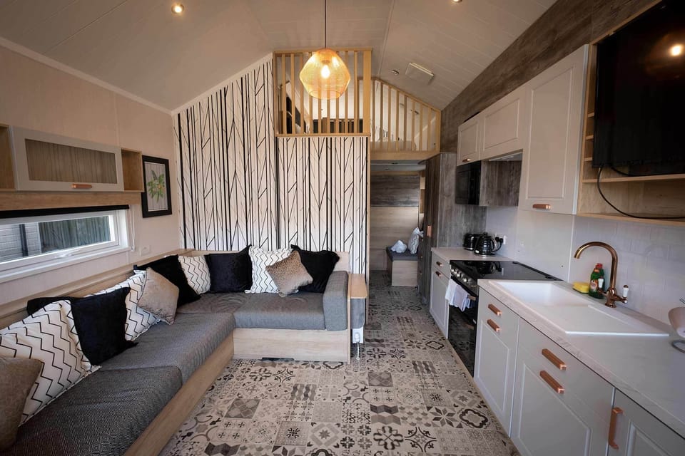 Cabin | Living area | 30-inch TV with cable channels