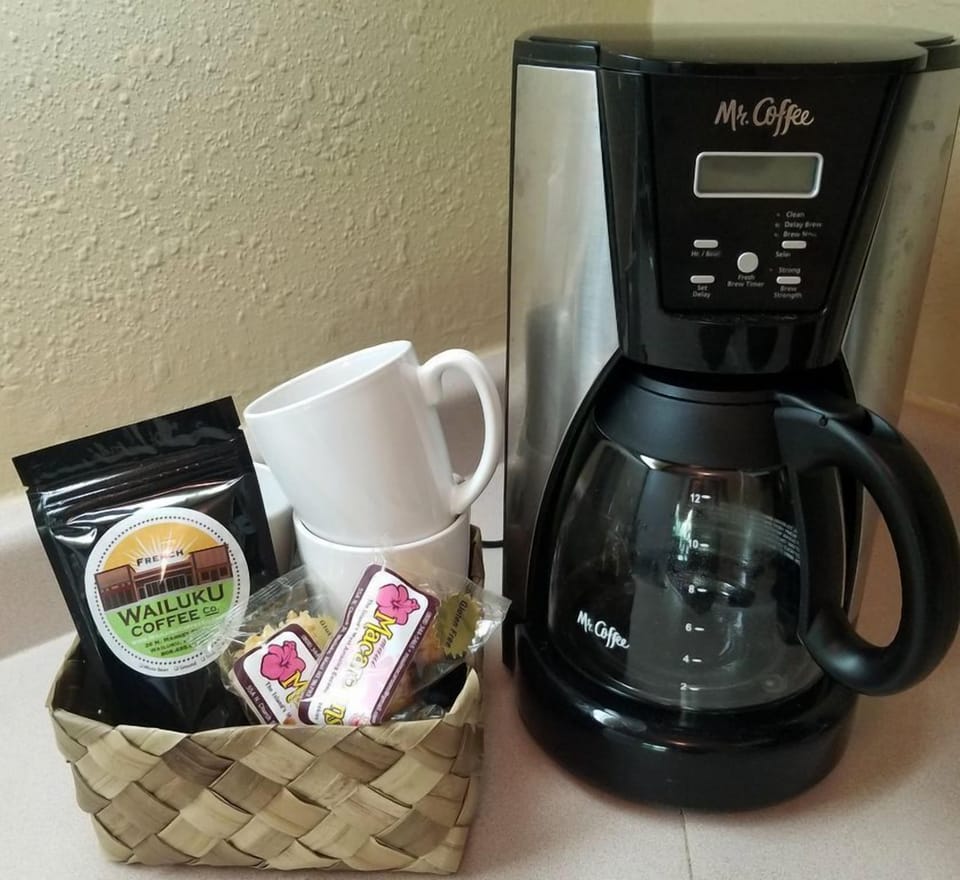First morning coffee with local coffee and hand made coconut macaroons!