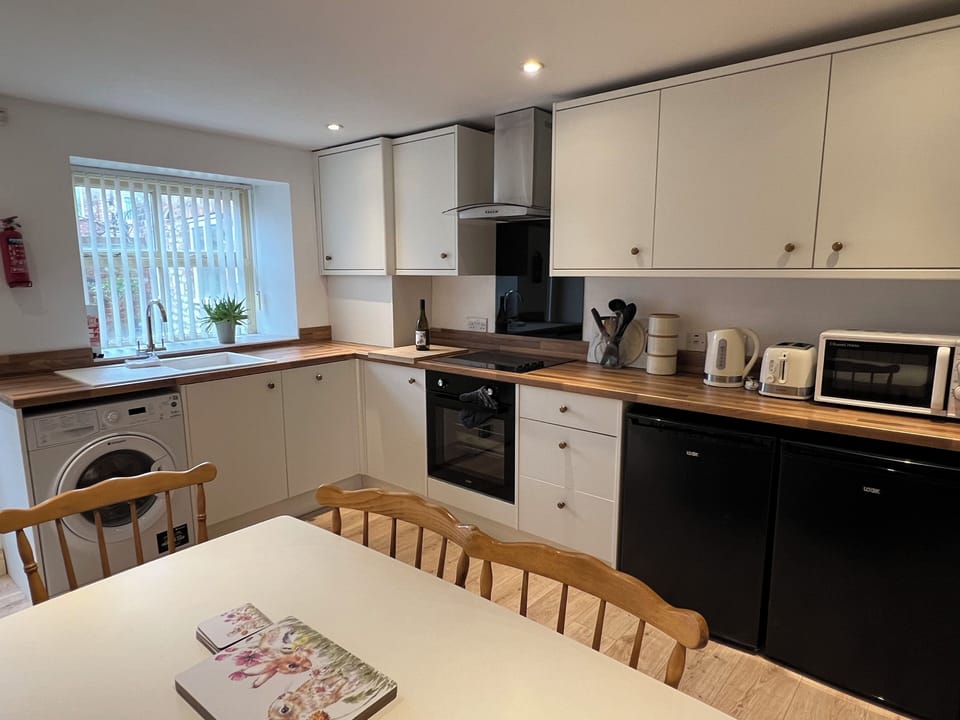 Kitchen in rock cottage