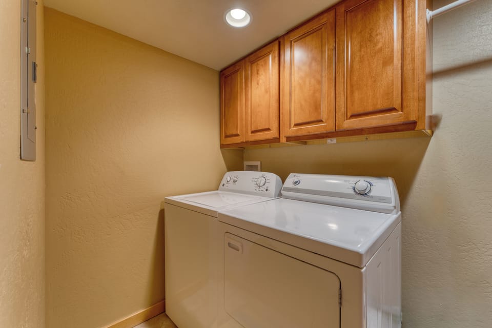 In-unit laundry.