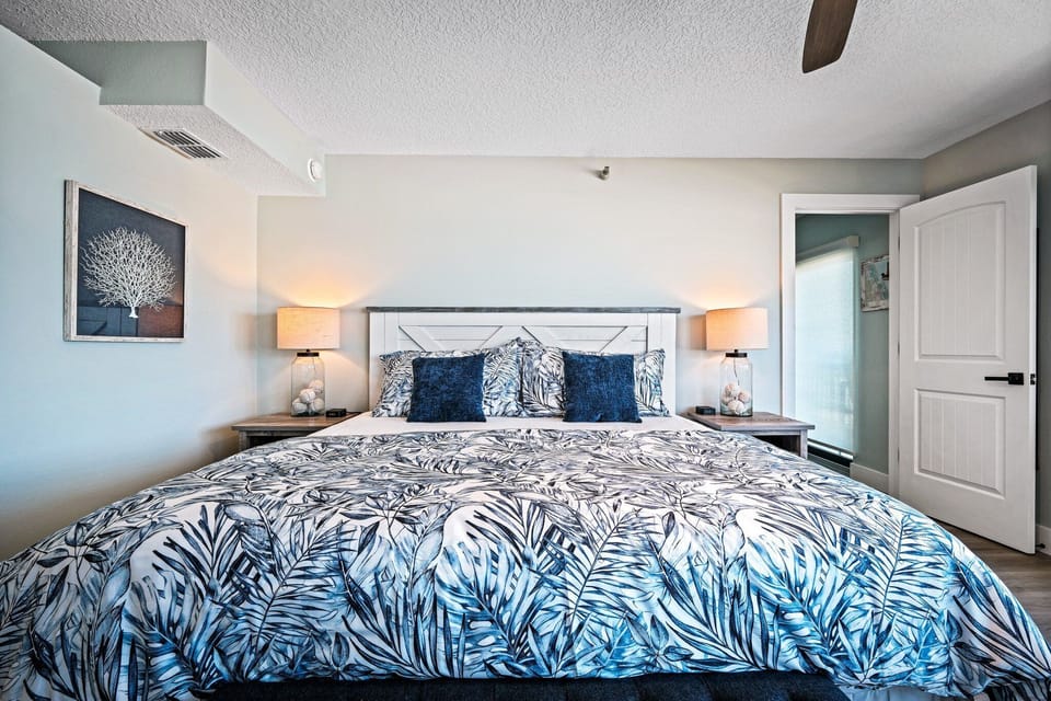 King bed in the master bedroom