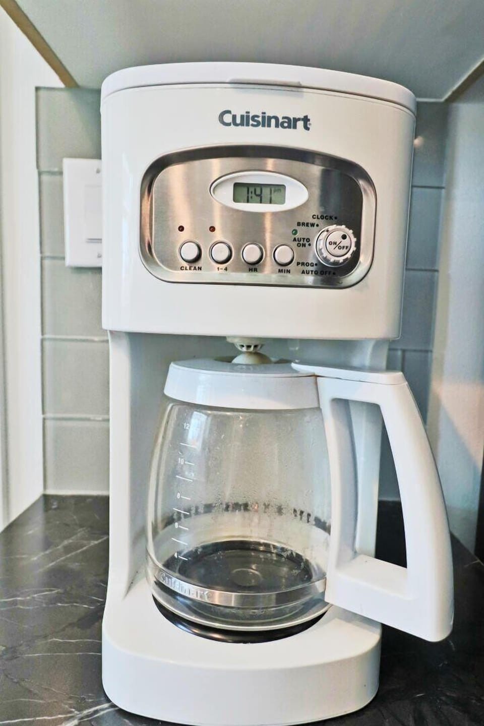 Enjoy a cup of brewed coffee to get your day started in the morning.
