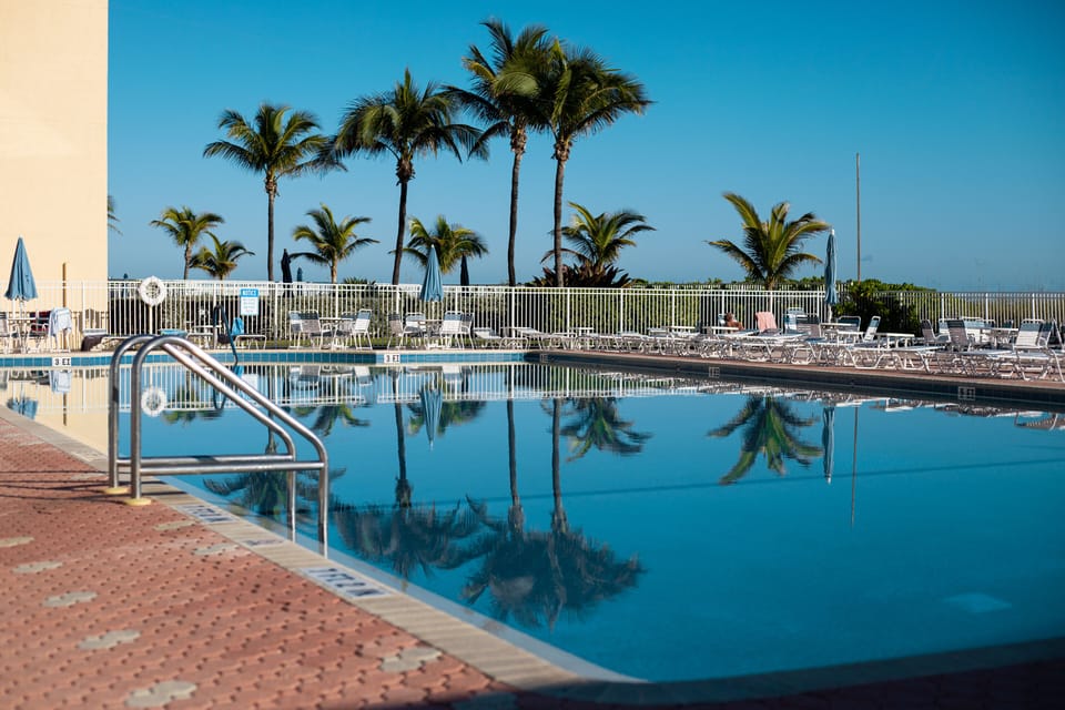 At the ocean, Nettles Island has a private oversized, heated beach pool 