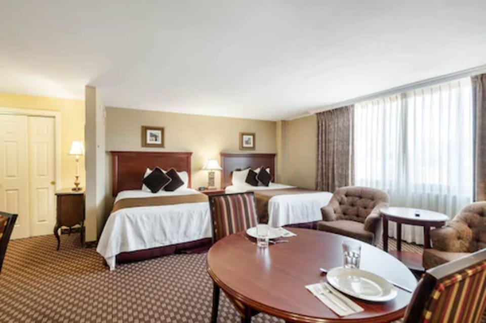 In-room safe, desk, laptop workspace, iron/ironing board