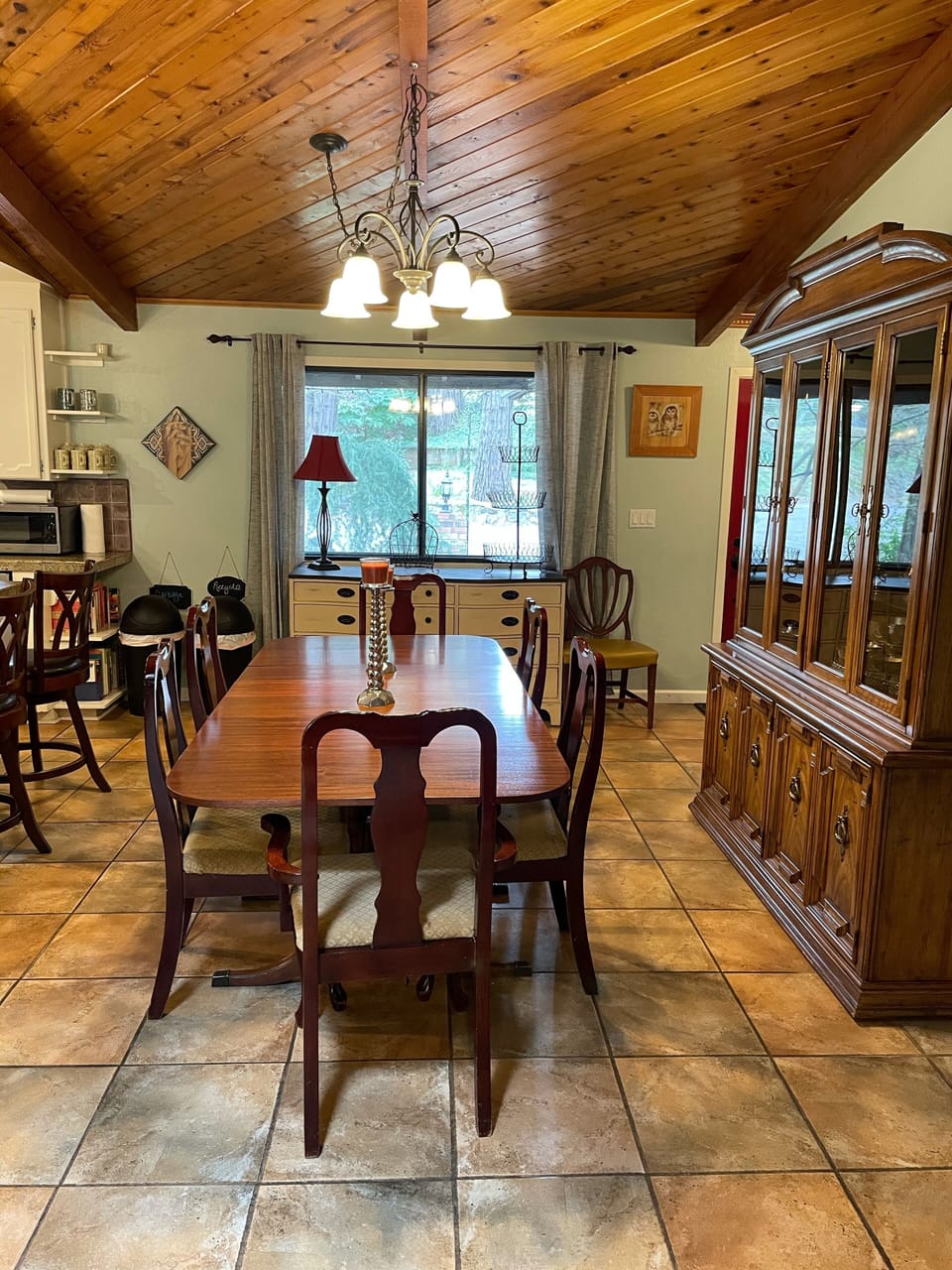 Dining room table seats up to 10