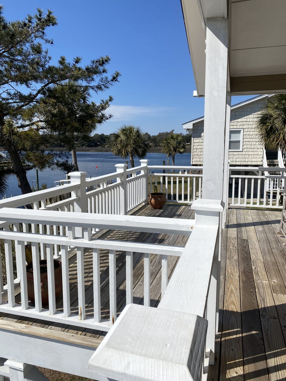 Canal Side Porch View of Intercoastal Waterway