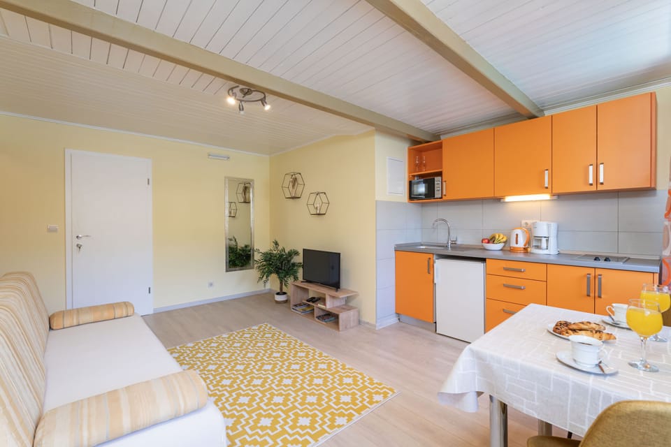 Living room with kitchen