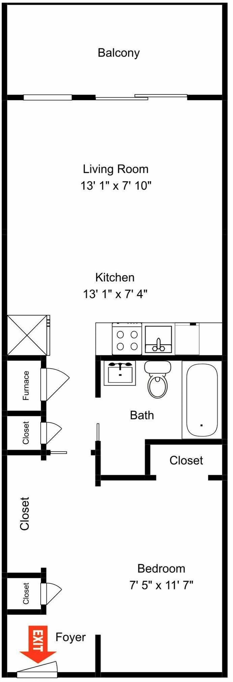 Beach Racquet B109 - Floor Plan