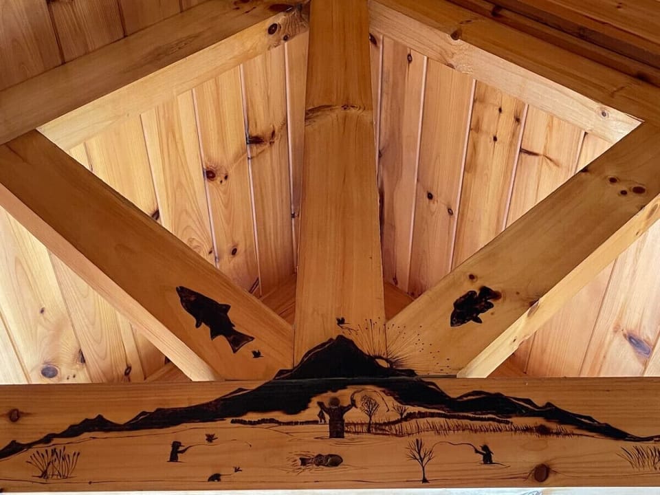 Wood burnings from local artist