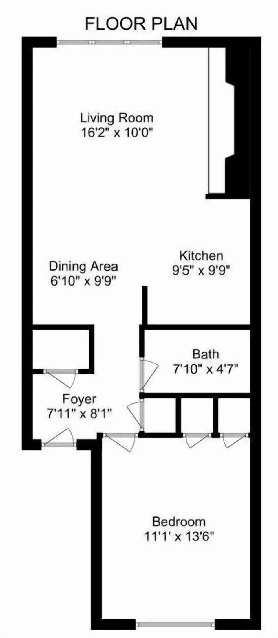 Condo, 1 Queen Bed with Sofa bed (Pinnacle E15) | Floor plan