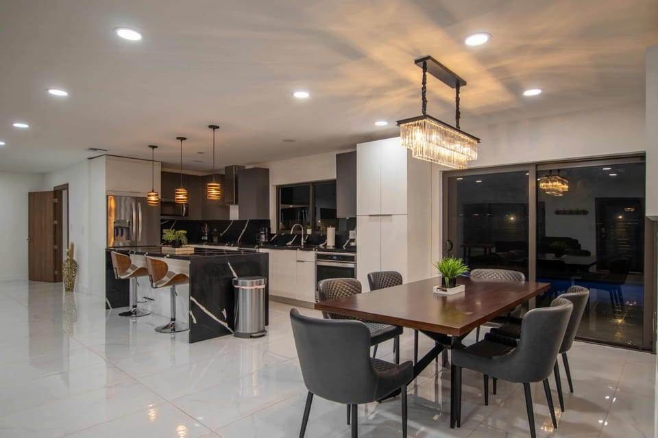 Dining table.