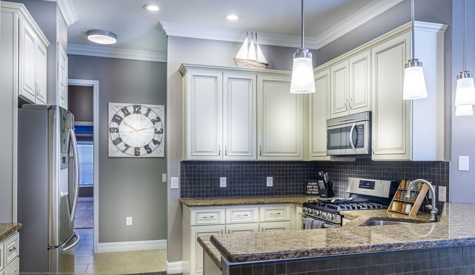 Custom, gourmet Kitchen.