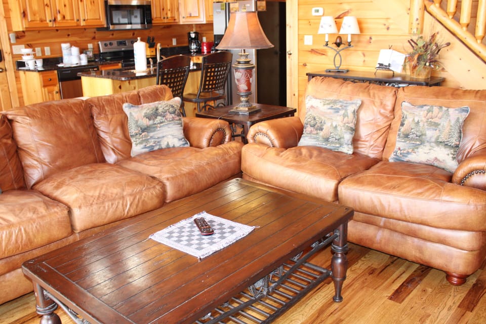 Luxury sofas for relaxing in the living room.