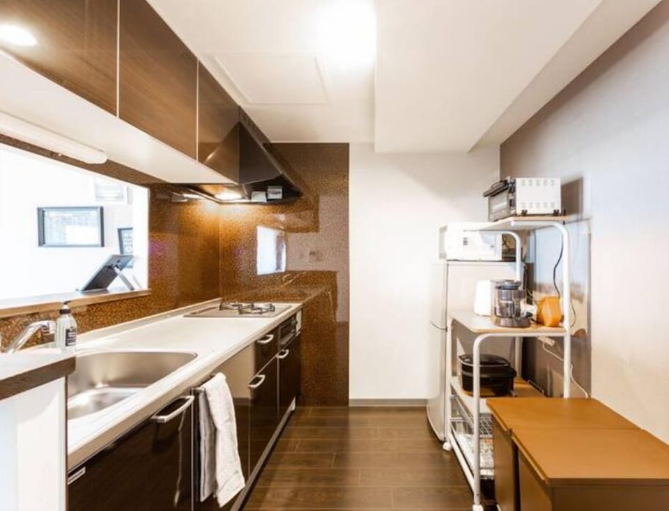 Apartment, Non Smoking | Private kitchenette | Fridge, microwave, stovetop, cookware/dishes/utensils