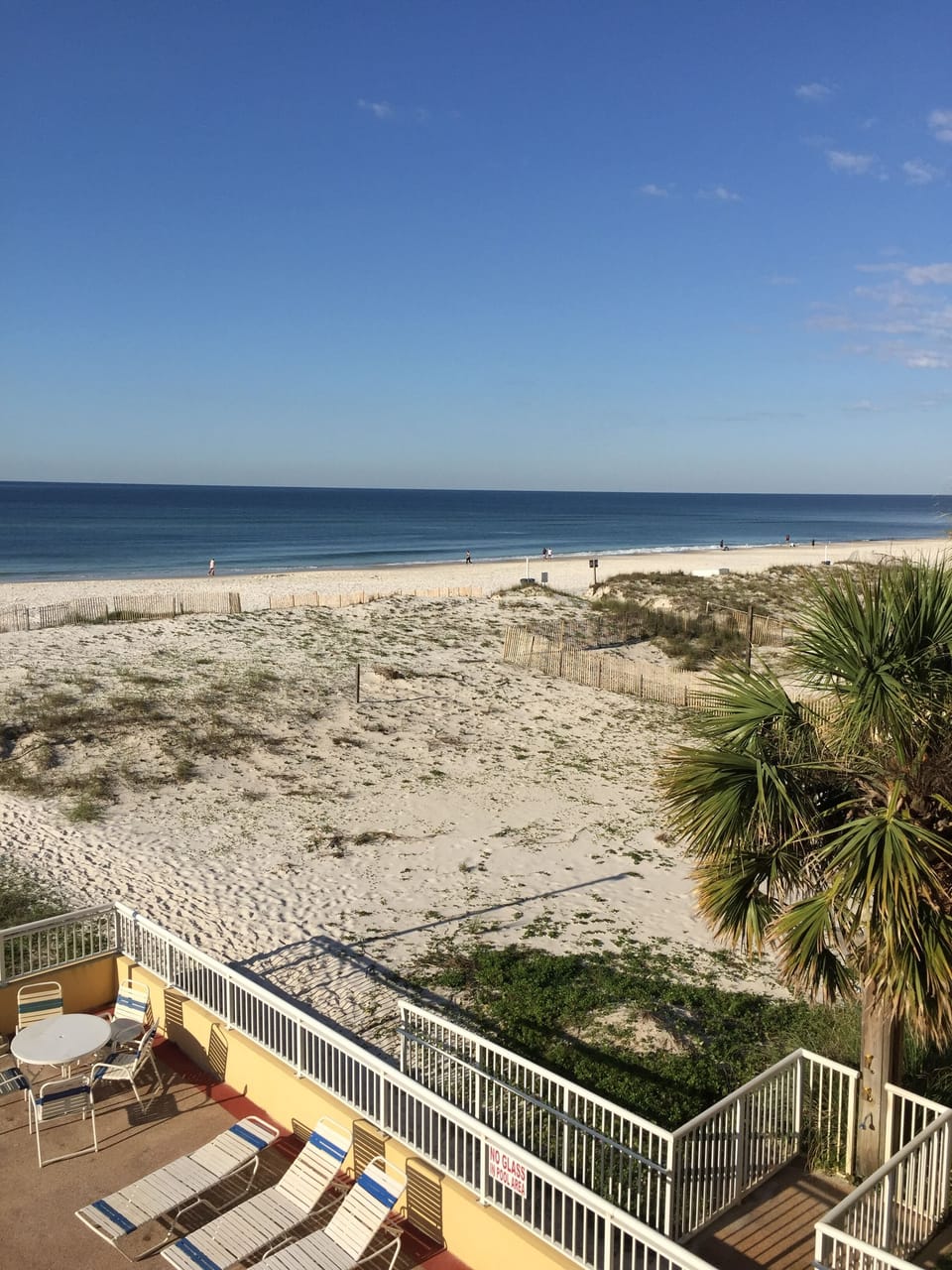 West view from balcony