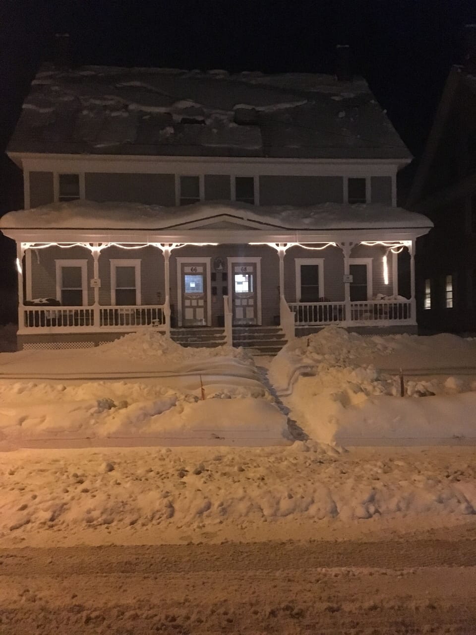 Winter  night in Vt .after a snow ! ⛷☃️🏂