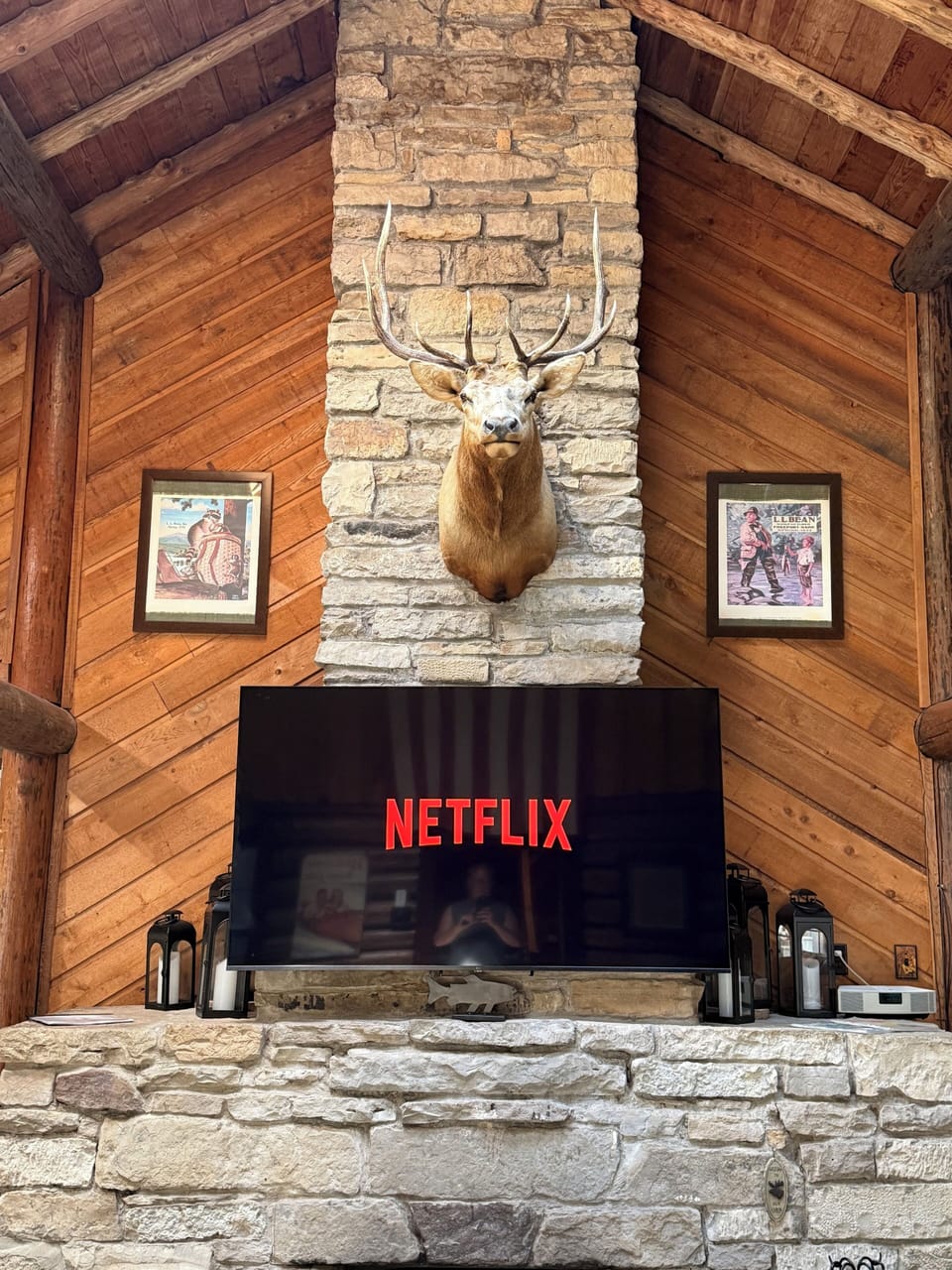 75” TV in the living room for a fun family movie or to watch your favorite game 