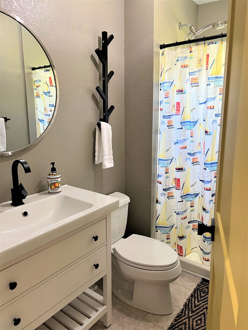 upper level shower bathroom