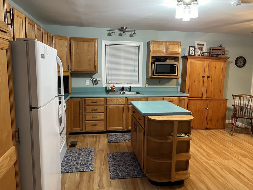 Another view of kitchen with island