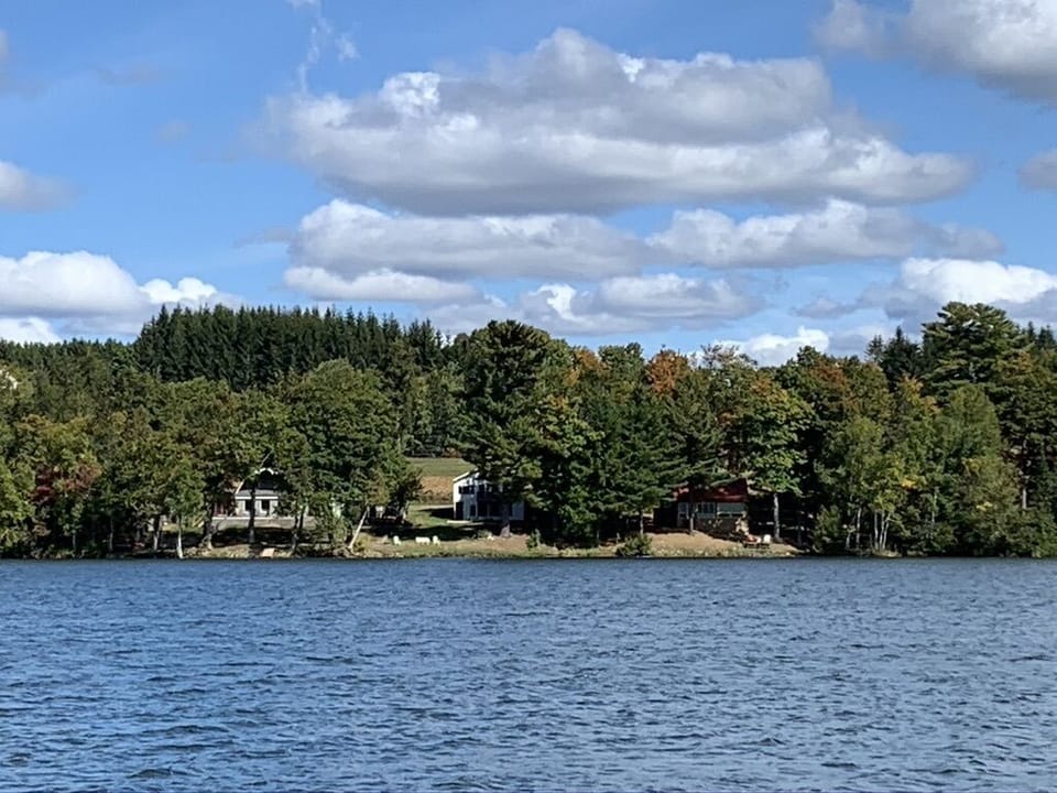 View of property from across the lake at Aroostook State Park