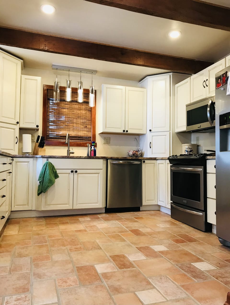 Our recently remodeled kitchen that has everything you could possibly need.