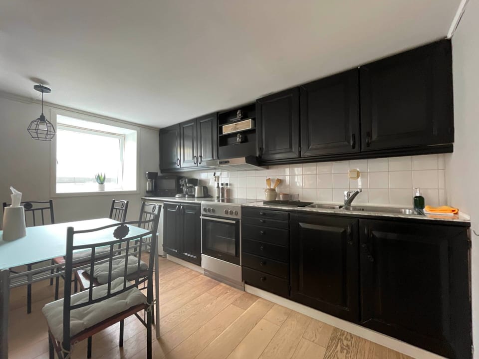 Apartment, 2 Bedrooms, Smoking, Sauna | Private kitchen | Fridge, microwave, coffee/tea maker, electric kettle
