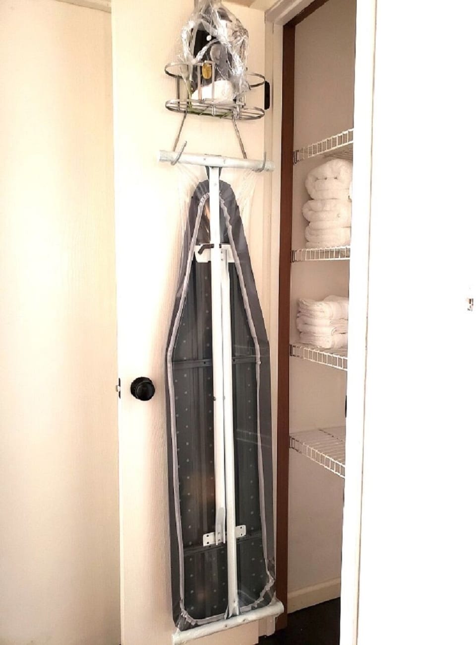 Iron & Linen Closet in Hall