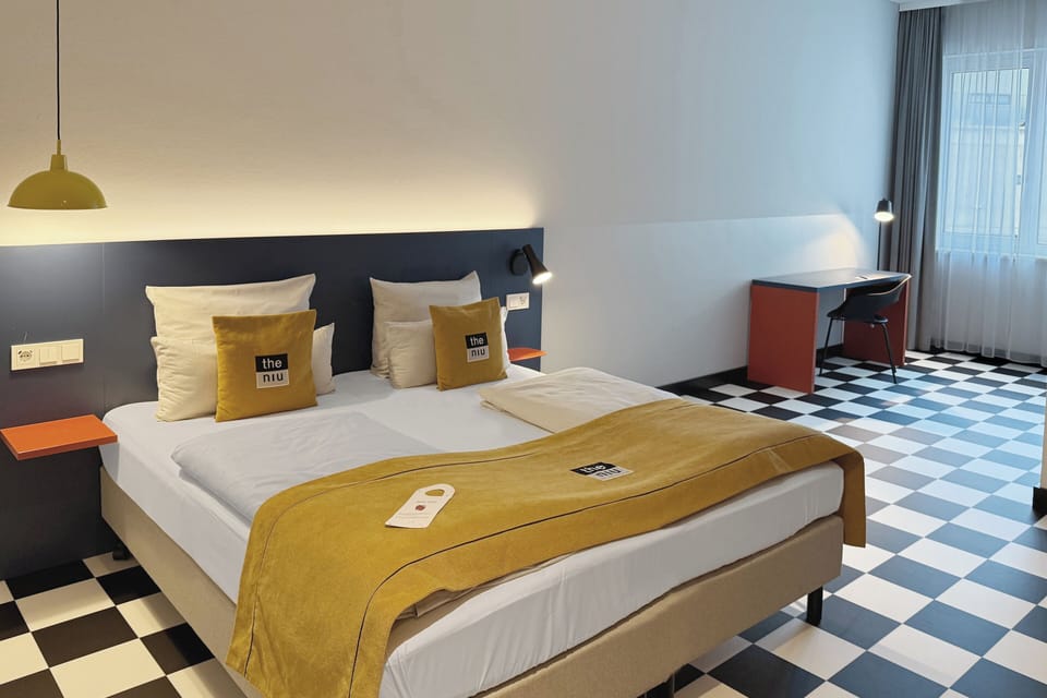 In-room safe, desk, laptop workspace, soundproofing