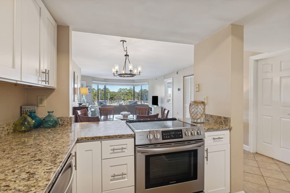 A Moden Kitchen with Stainless Steel Appliances