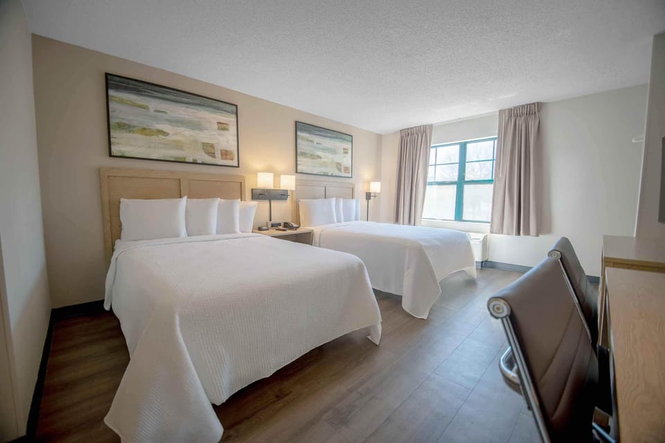 Premium Studio, 2 Queen Beds, Non Smoking | Desk, iron/ironing board, free WiFi, bed sheets