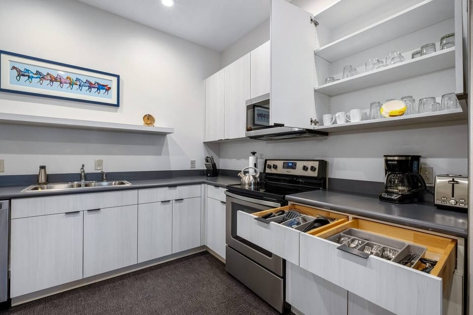 Kitchen stocked with everything you need