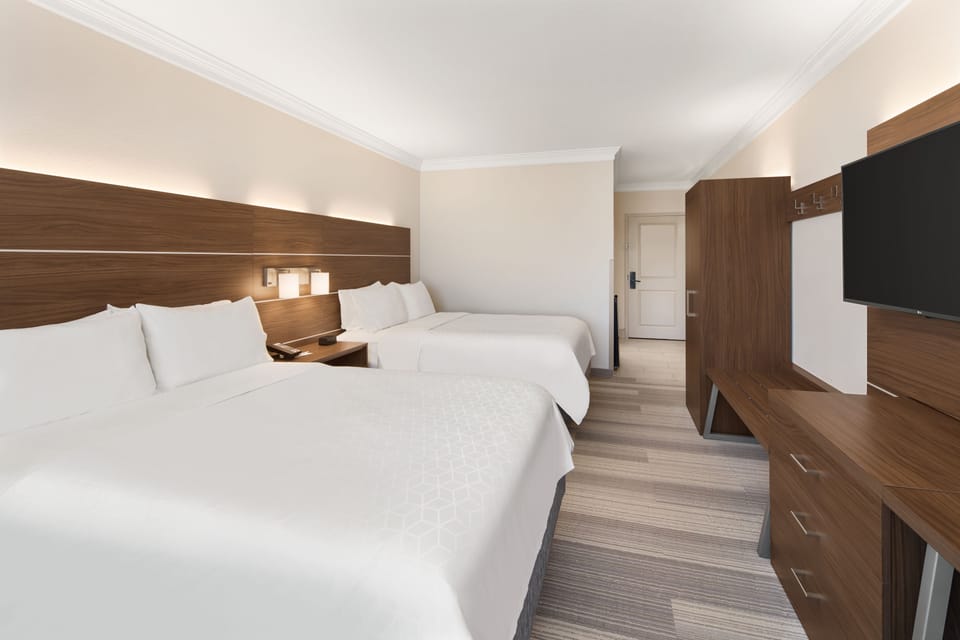 Standard Room, 2 Queen Beds | In-room safe, desk, laptop workspace, iron/ironing board