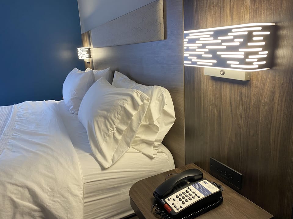 In-room safe, desk, laptop workspace, iron/ironing board