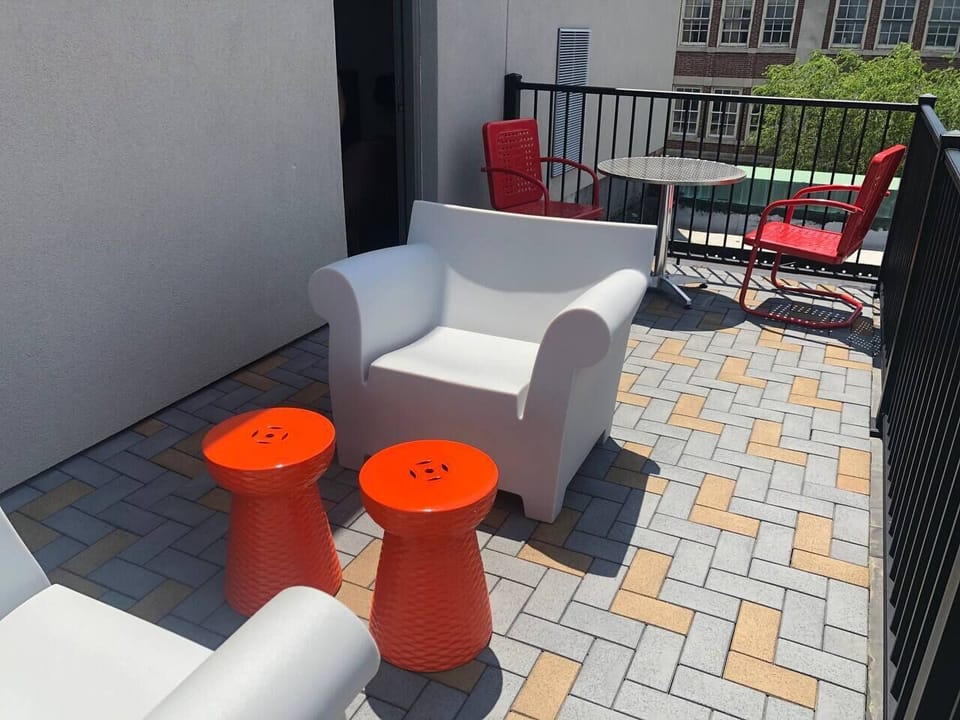 Easily accessible Outdoor Terrace Seating Area